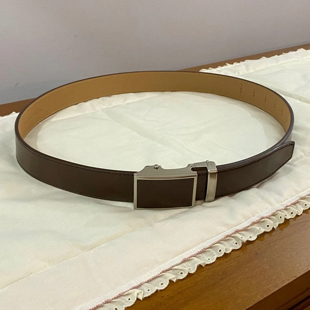 Nexbelt PreciseFit Ratchet Belt Men One Size Brown Leather No Holes Buckle